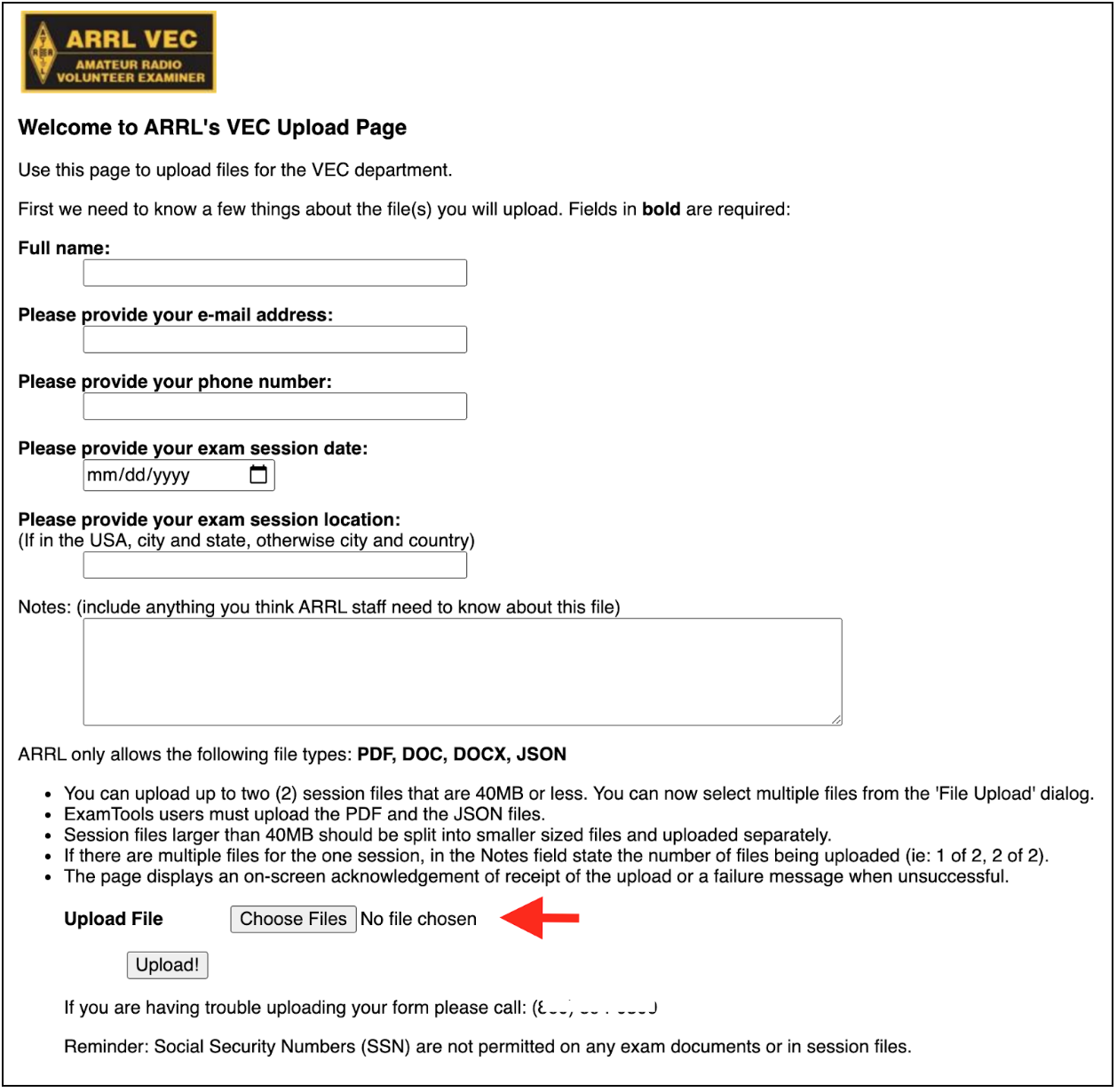 Frequently Asked Questions for ARRL VE Team Liaisons ExamTools Documentation pic